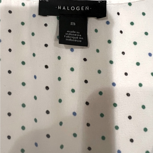 HALOGEN WOMEN’S DRESS BLOUSE SIZE M BUST 20.5” LENGTH Front 24.5” Back 27” HI/LO - Picture 6 of 15